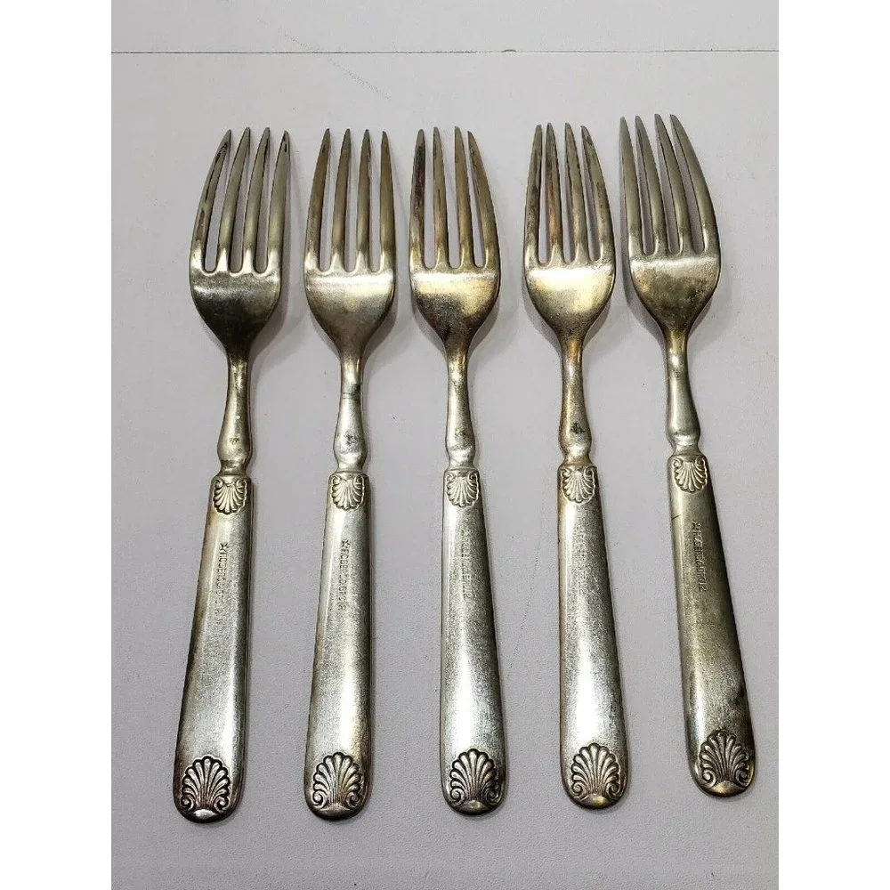Rogers Bros No. 12 Waterbury? Silverware Flatware Set Of 10 Pieces 5 Of Each